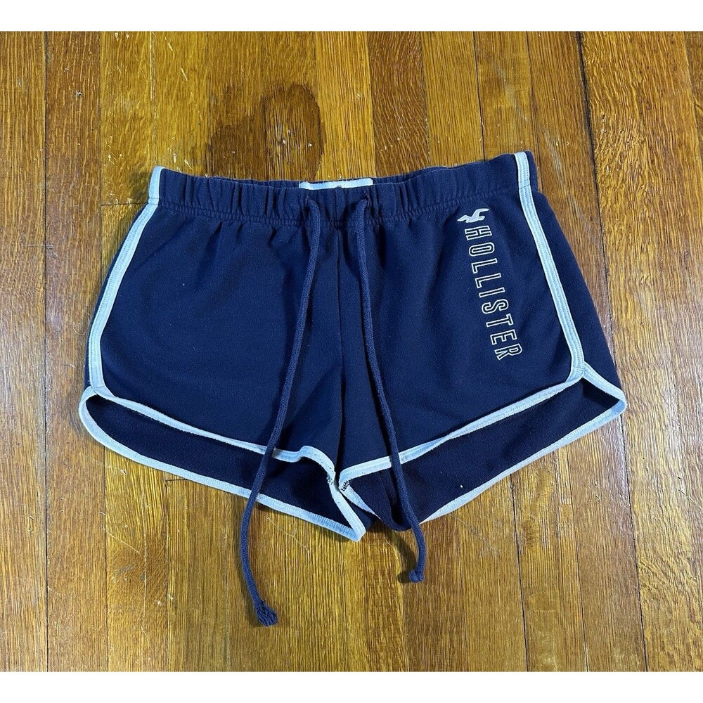 Hollister California High Rise Navy Blue Sweat Shorts Size Small